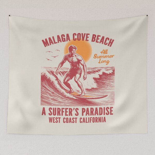 Item preview, Surfing Malaga Cove Beach Surfers Paradise Los Angeles County California designed and sold by eclecTEEq.