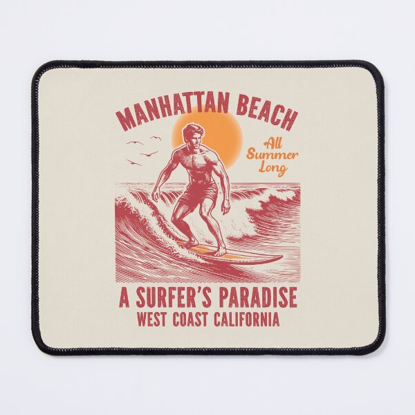 Item preview, Surfing Manhattan Beach Surfers Paradise Los Angeles County California designed and sold by eclecTEEq.