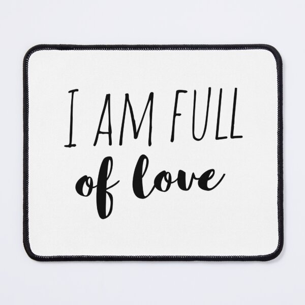 Item preview, I Am Full of Love – Affirmation – Heart-Centered Typography Design designed and sold by Camila  Ardila.