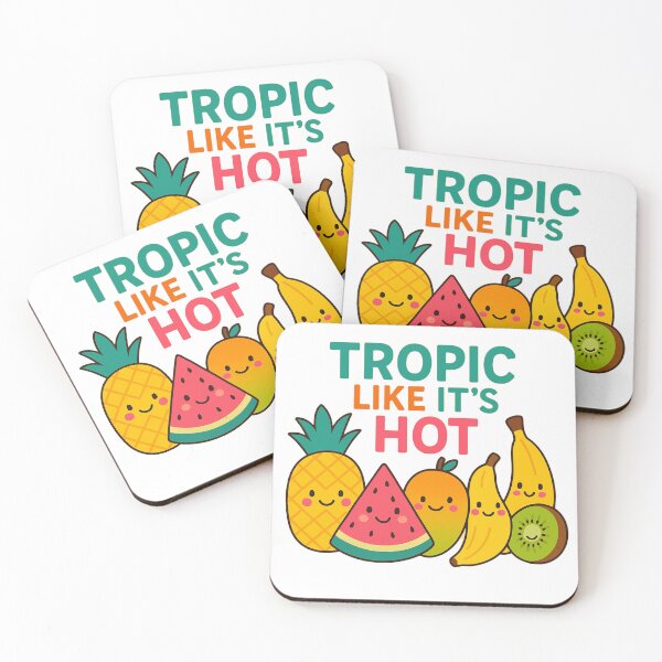 Item preview, Tropic Like It’s Hot – Cute Fruit Friends Summer Design designed and sold by ToonyTeez.