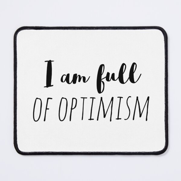 Item preview, I Am Full of Optimism – Affirmation – Hopeful Energy Typography Design designed and sold by Camila Ardila.