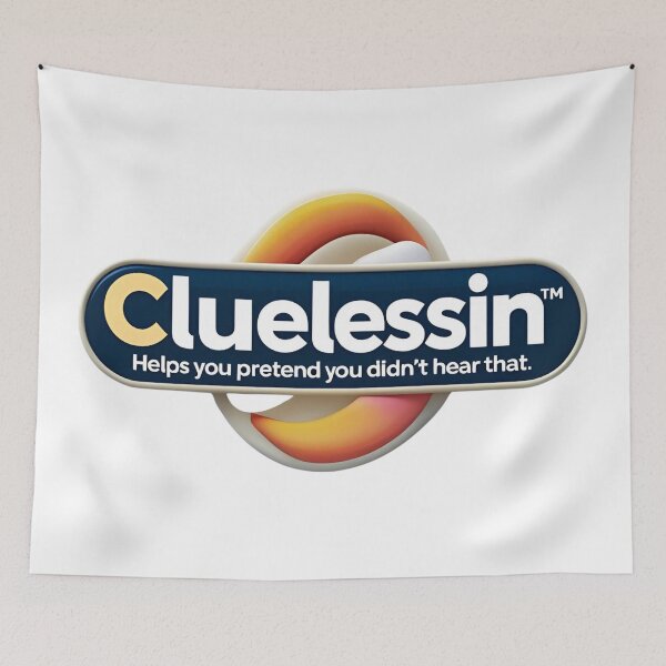 Item preview, Cluelessin Creative Logo with Humorous Tagline designed and sold by Rue Design Company.