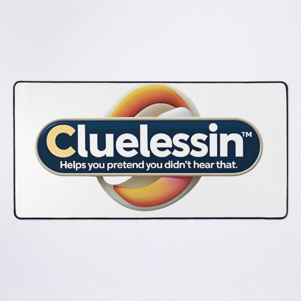 Item preview, Cluelessin Creative Logo with Humorous Tagline designed and sold by Rue Design Company.