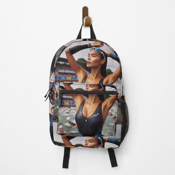 Item preview, “She Rises — Power from the Water” Triathlon Women Performance Motivation Design designed and sold by Triathlongram.