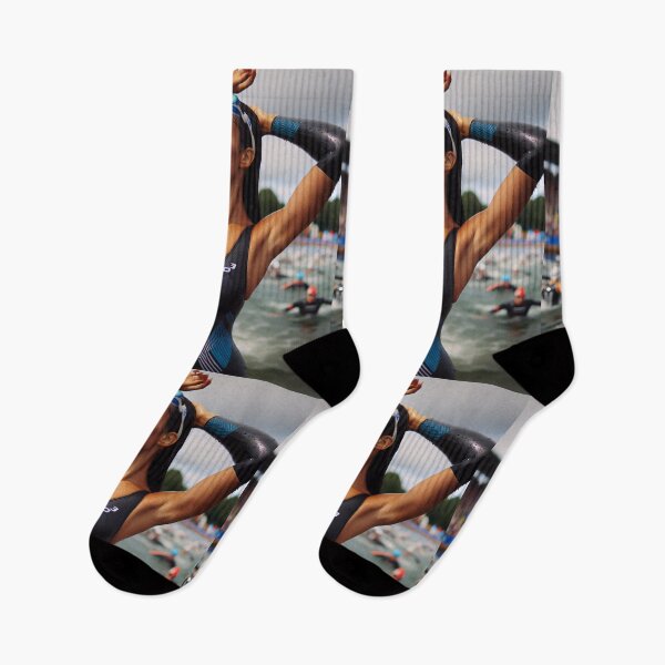 Item preview, “She Rises — Power from the Water” Triathlon Women Performance Motivation Design designed and sold by Triathlongram.