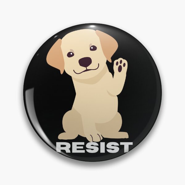 Item preview, Cute dog with fist raised, RESIST designed and sold by CheekyGrace.