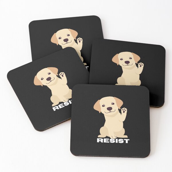 Item preview, Cute dog with fist raised, RESIST designed and sold by CheekyGrace.