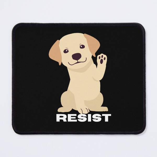 Item preview, Cute dog with fist raised, RESIST designed and sold by CheekyGrace.