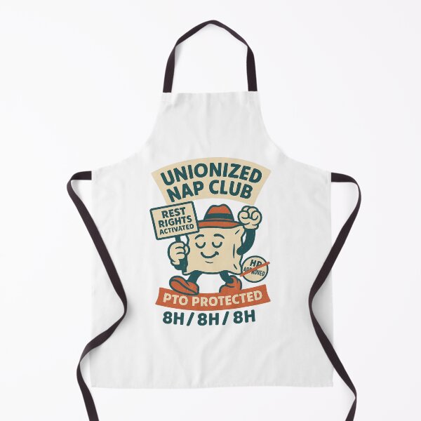Item preview, Unionized Nap Club — PTO Protected • Rest Rights Activated • 8H/8H/8H (Labor Day Retro Tee) designed and sold by BeetleDots.