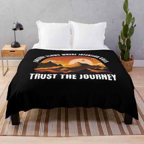 Item preview, Inspirational Tee, Positive Energy Shirt, Trust The Journey, Mindfulness Graphic Top, Yoga Apparel designed and sold by Orens POD.