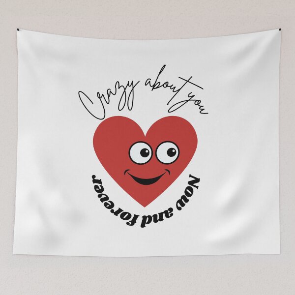 Item preview, Crazy about you heart design designed and sold by GoldPixelQueen.