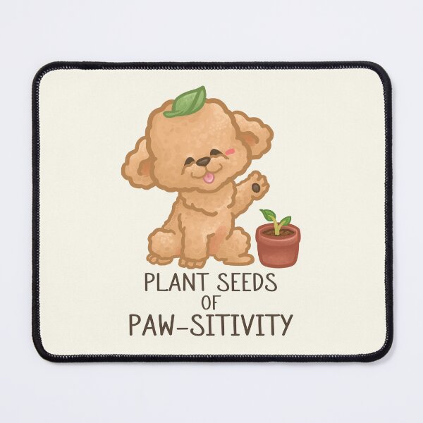Item preview, Plant Seeds of Paw-sitivity Pun designed and sold by Khotekmei.