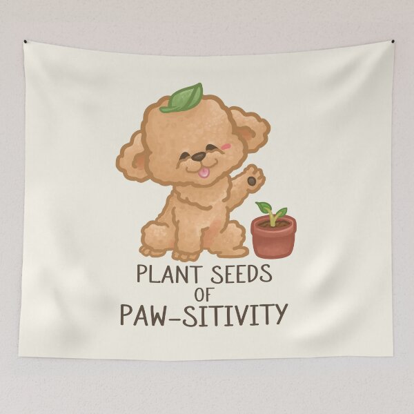 Item preview, Plant Seeds of Paw-sitivity Pun designed and sold by Khotekmei.