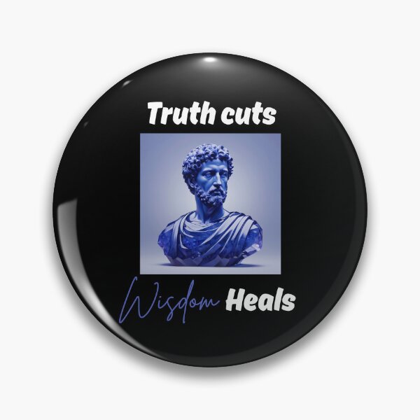 Item preview, Truth Cuts, Wisdom Heals - Marcus Aurelius Blue Tanzanite Crystal Stoic Sculpture designed and sold by LexaArtworks.