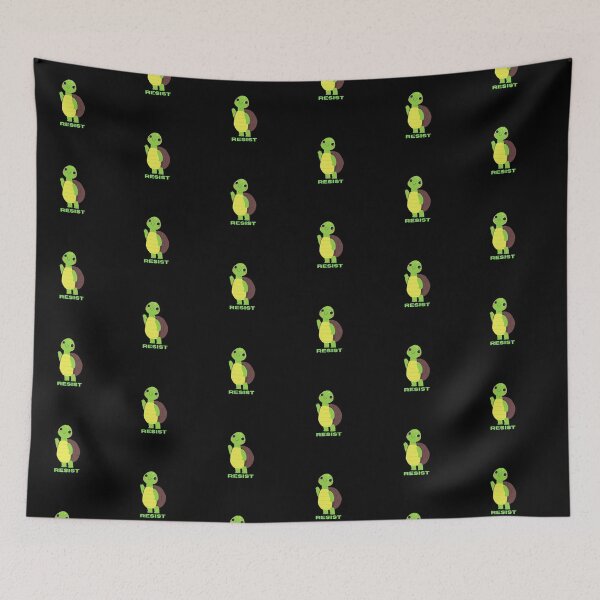 Item preview, Cute green and yellow turtle, RESIST designed and sold by CheekyGrace.