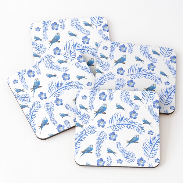 Item preview, Bluer than Blue Pattern Collection - Feathers and birds designed and sold by Dailywalker22.