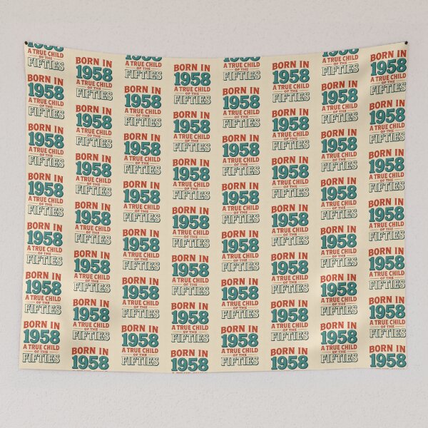 Item preview, Born in 1958 – A True Child of the Fifties designed and sold by TheWonkyEaselCo.