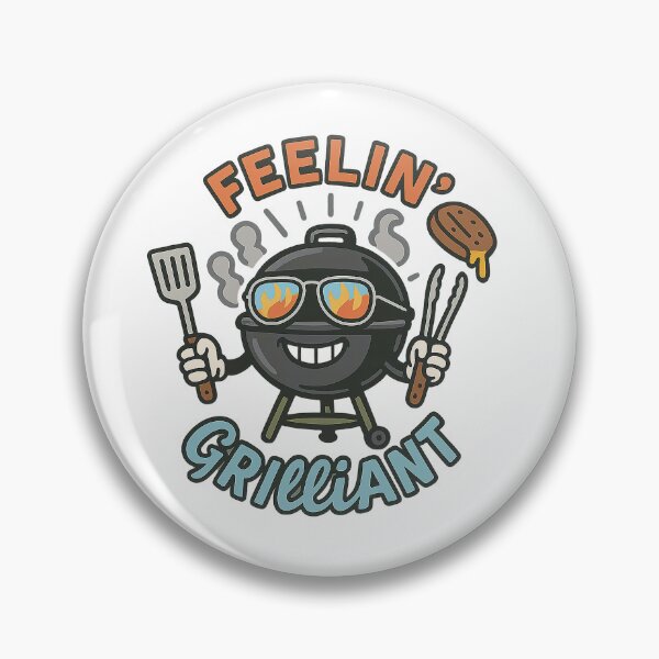 Item preview, Feelin' Grilliant – Funny BBQ Grill Pun designed and sold by shashtopia.
