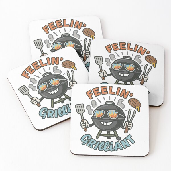 Item preview, Feelin' Grilliant – Funny BBQ Grill Pun designed and sold by shashtopia.