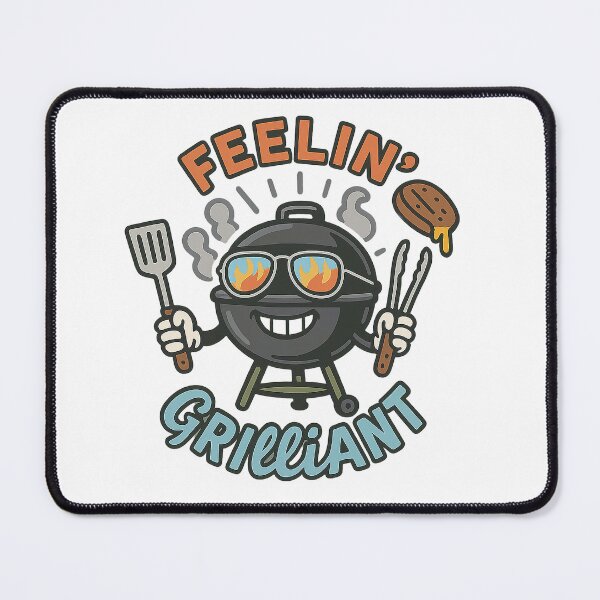 Item preview, Feelin' Grilliant – Funny BBQ Grill Pun designed and sold by shashtopia.