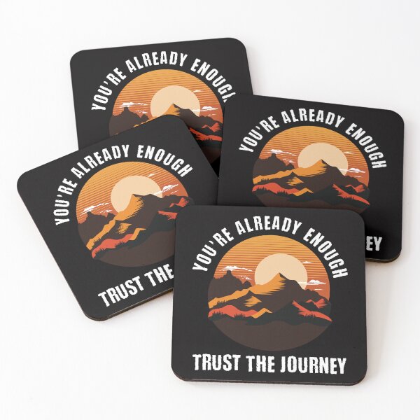 Item preview, Inspirational Tee, You're Already Enough, Positive Energy Shirt, Trust The Journey T-shirt, Mindfulness Graphic Top, Yoga Apparel designed and sold by Orens POD.