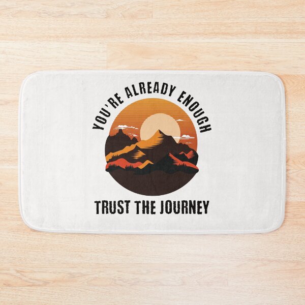 Item preview, Inspirational Tee, You're Already Enough, Positive Energy Shirt, Trust The Journey T-shirt, Mindfulness Graphic Top, Yoga Apparel designed and sold by Orens POD.