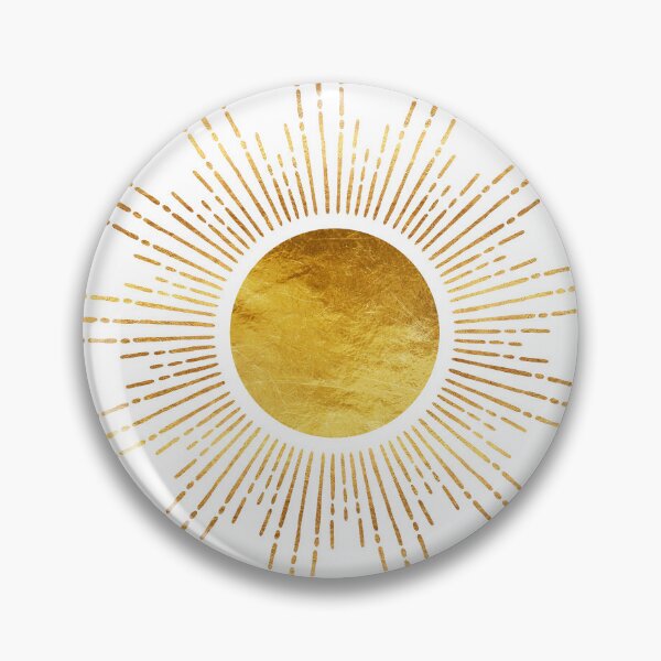 Item preview, Golden Sunburst Abstract Starburst White Hot designed and sold by Glimmersmith.