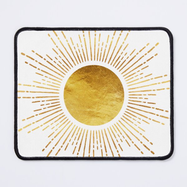 Item preview, Golden Sunburst Abstract Starburst White Hot designed and sold by Glimmersmith.