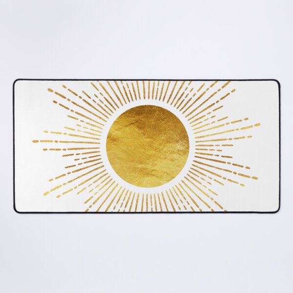 Item preview, Golden Sunburst Abstract Starburst White Hot designed and sold by Glimmersmith.