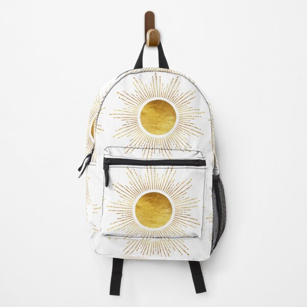 Item preview, Golden Sunburst Abstract Starburst White Hot designed and sold by Glimmersmith.