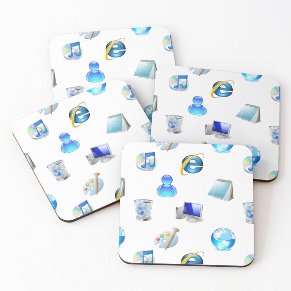 Item preview, Frutiger Aero Icon Pattern Aesthetic Y2K   designed and sold by STRAWPOP DESIGNS.