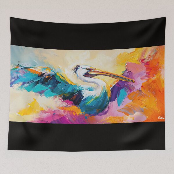 Item preview, VIBRANT FLIGHT OF THE EGRET designed and sold by ArtbyRolleen.