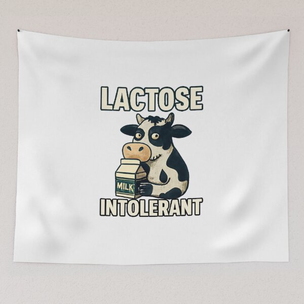 Item preview, Lactose Intolerant Cow Meme designed and sold by FBA.