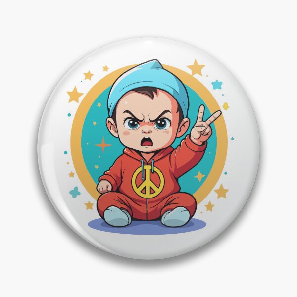 Item preview, Tiny Symbol of Strength. Baby’s Fierce Peace Pose designed and sold by Flux print.