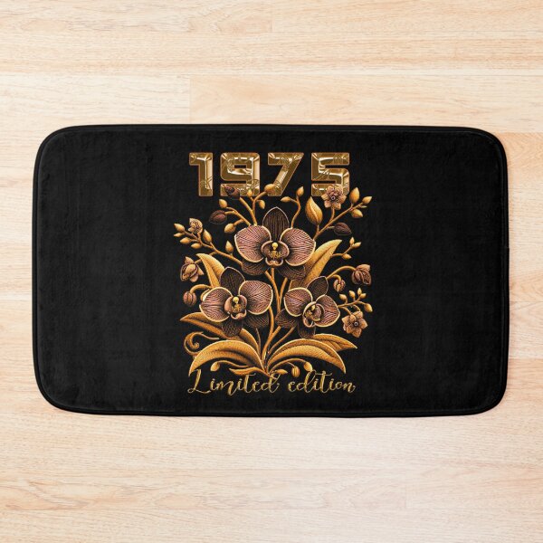 Item preview, Being Awesome Vintage 1975 - Birthday Golden flowers designed and sold by Bukhisz.