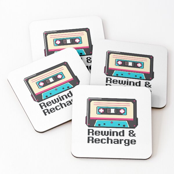 Artikelvorschau, Zurückspulen und Aufladen – Retro Tech Nostalgie Tee entworfen und verkauft von shashtopia.