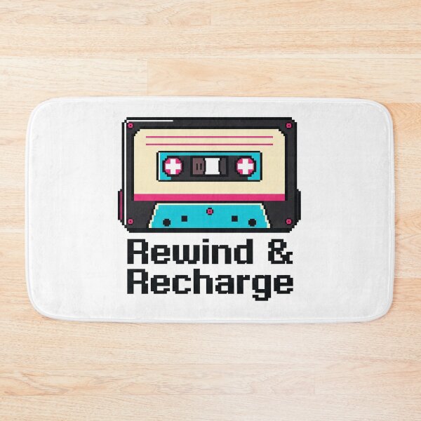 Artikelvorschau, Zurückspulen und Aufladen – Retro Tech Nostalgie Tee entworfen und verkauft von shashtopia.