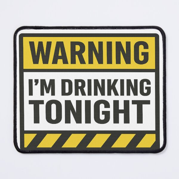 Item preview, Warning: I’m Drinking Tonight – Funny Party Shirt designed and sold by Petty print co.