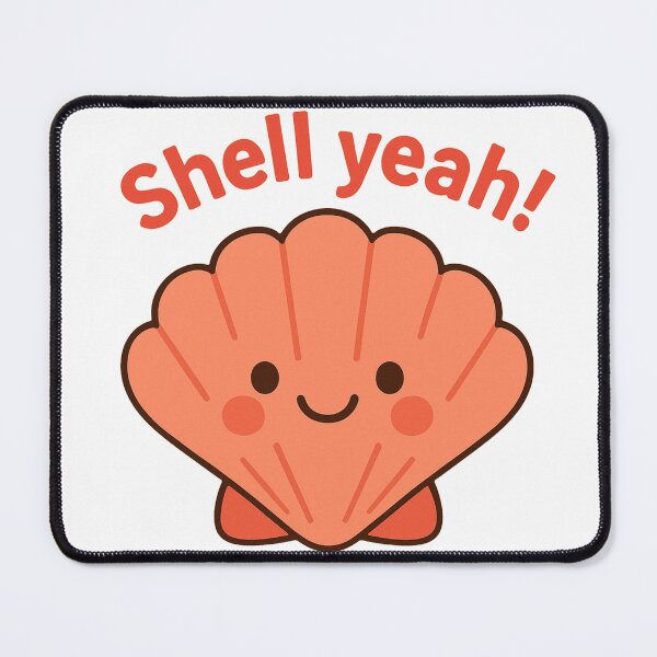 Item preview, Shell Yeah! – Cute Smiling Seashell Summer Design designed and sold by ToonyTeez.