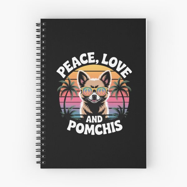 Item preview, Peace, Love and Pomchis designed and sold by theartfulaspie.