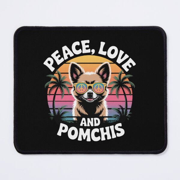 Item preview, Peace, Love and Pomchis designed and sold by theartfulaspie.