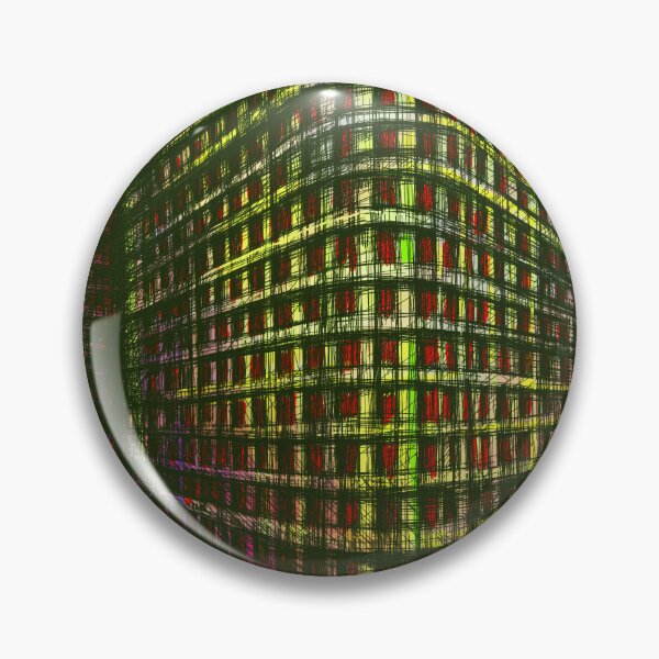 Item preview, Urban Tram & Curved Architecture Cityscape  Colorful Expressive Digital Art Print, Neon Lines Modern Streetcar Illustration Vibrant City Drawing for Wall Decor designed and sold by IlustratorCAT.
