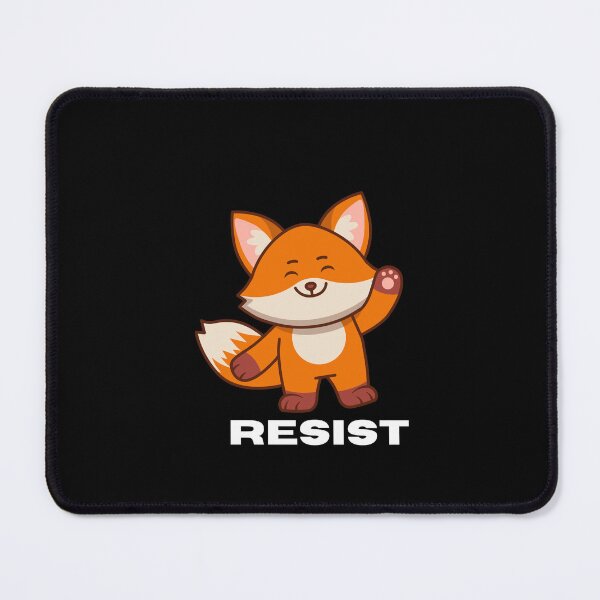 Item preview, Orange Fox, with fist raised, RESIST designed and sold by CheekyGrace.
