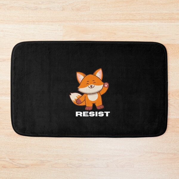 Item preview, Orange Fox, with fist raised, RESIST designed and sold by CheekyGrace.