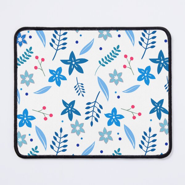 Item preview, Bluer than Blue Cool Pattern Collection - Leaves and Flowers designed and sold by Dailywalker22.