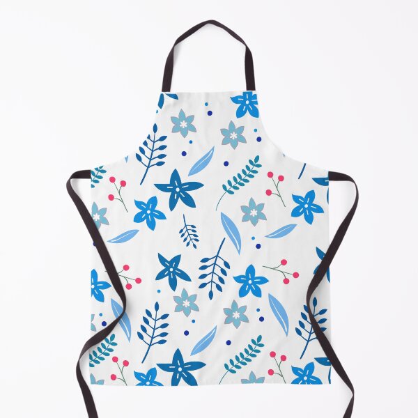 Item preview, Bluer than Blue Cool Pattern Collection - Leaves and Flowers designed and sold by Dailywalker22.