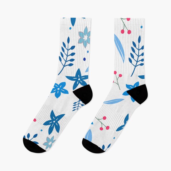 Item preview, Bluer than Blue Cool Pattern Collection - Leaves and Flowers designed and sold by Dailywalker22.