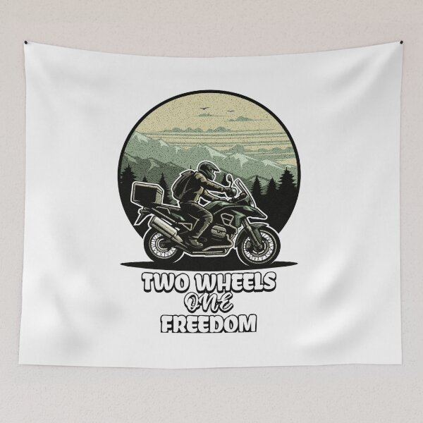Item preview, Two wheels one freedom designed and sold by GoldPixelQueen.