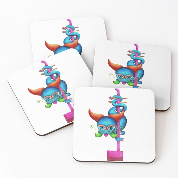 Item preview, Chibi Baby Qiu Niu Sticker | Cute Chinese Dragon Watercolor Art | Asian Mythology and Folklore designed and sold by mythkinstudios.