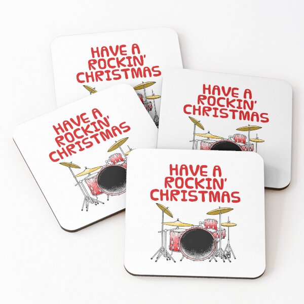 Item preview, Have A Rockin' Christmas, Drums Drummer Music Teacher designed and sold by doodlerob.
